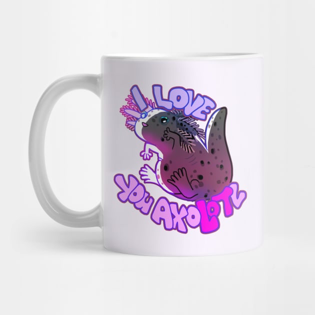 I LOVE YOU AXOLOTL thicc mud puppy t-shirt by Angsty-angst